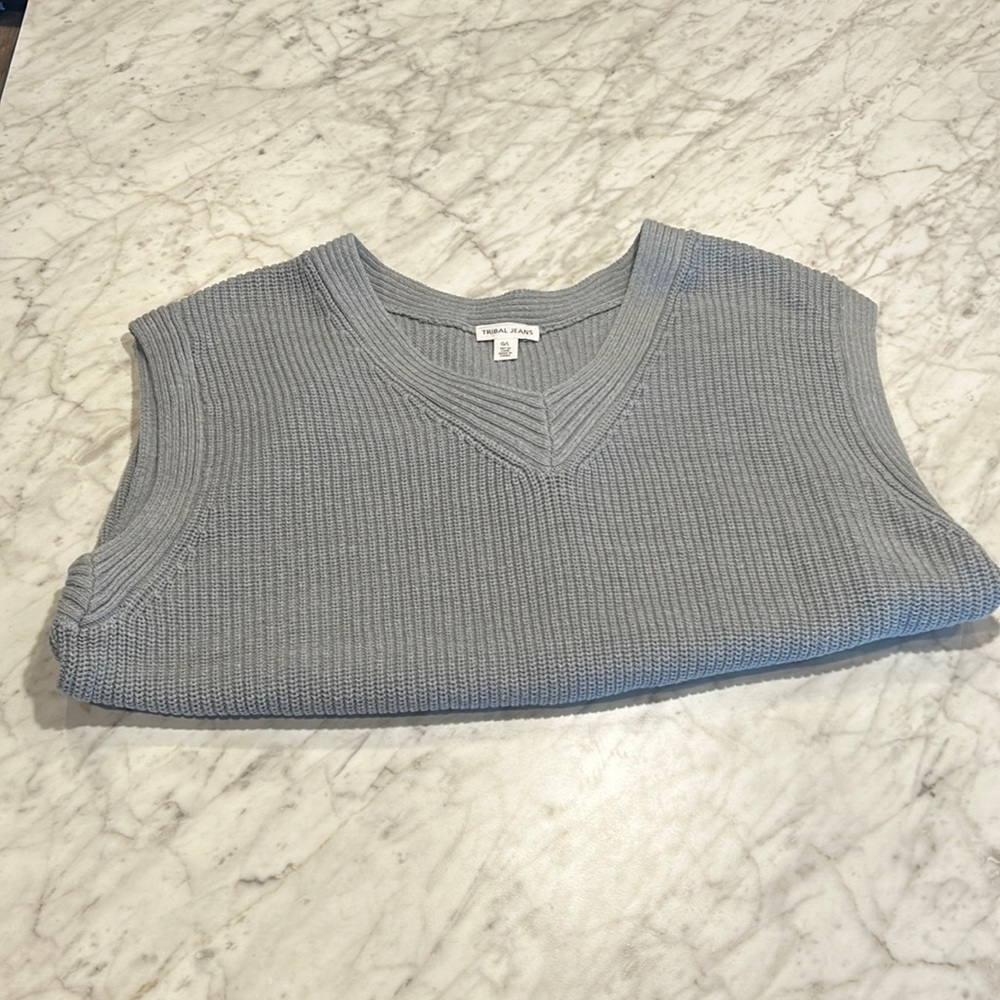 Tribal Jeans Sweater Vest size large
